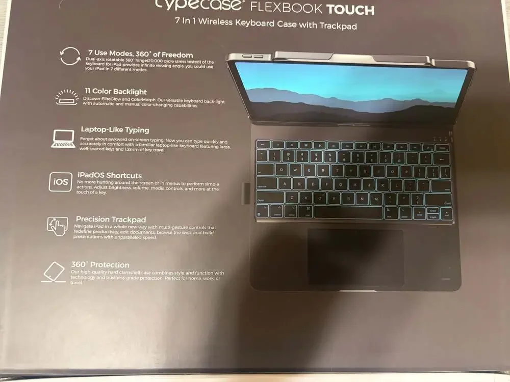 Typecase Flexbook Touch 7-in-1 Wireless Keyboard Case
